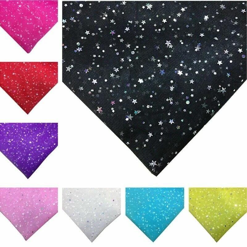 Netz Pailletten Laser Stoff Sheer Stars Gepunktet DIY Tutu Kleid Kostüm Wanddeko - Bild 3 von 4