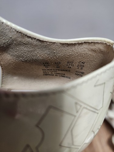 Clarks Somerset Off White Mary Jane Office Work Shoes Women's Size 7 - Picture 7 of 7