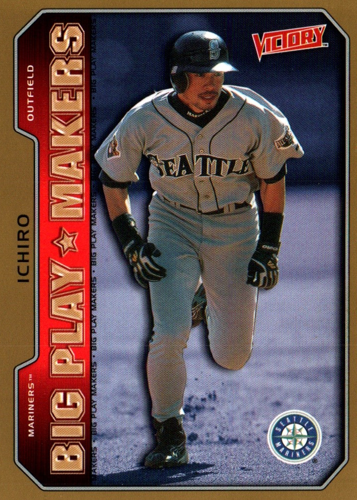 Ichiro, OF - Upper Deck - Mariners, 2002 - #550 - Big Play Makers, Gold