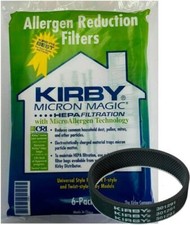 Kirby Allergy Reducing Hepa Vacuum Bags w/belt Fits Twist  F Style 6 pack NEW