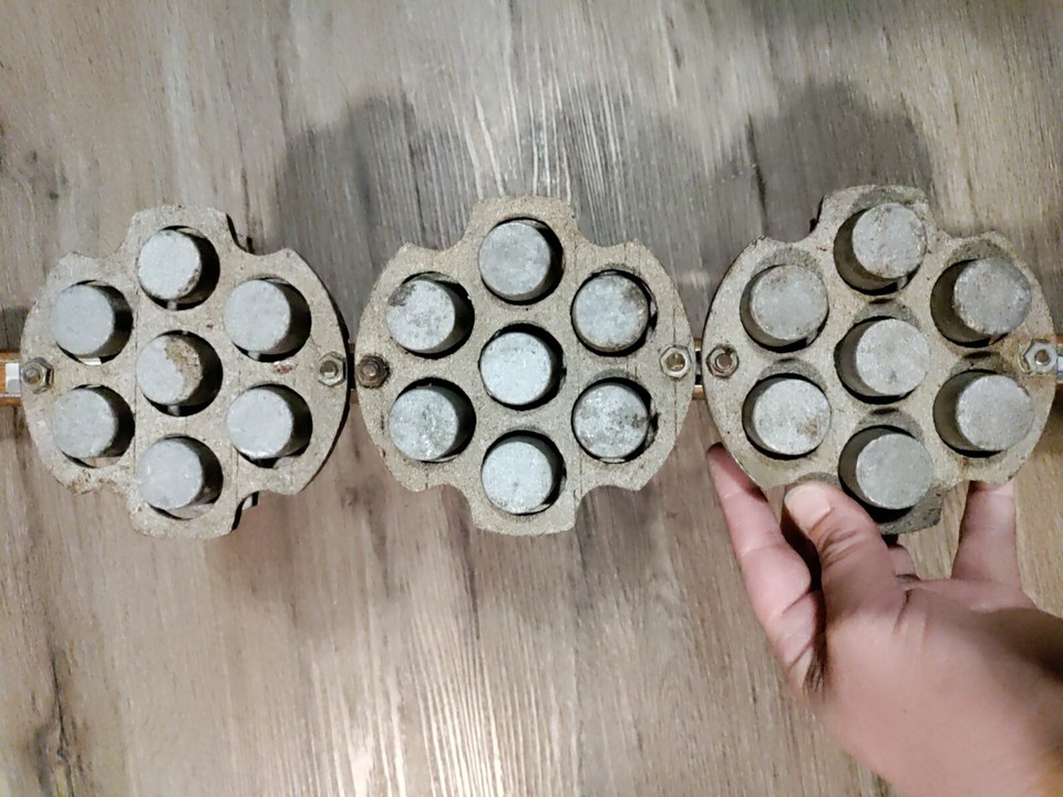 RARE🔥Kettle King Corp Commercial Flower Rosette Iron 3 Head Press