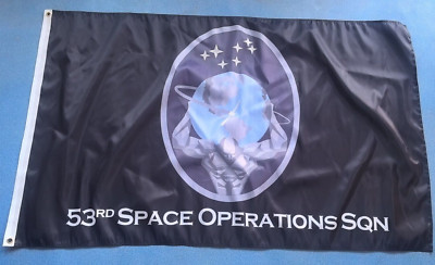 USSF 53rd Space Operations Squadron 3x5 ft Single-Sided Flag Banner
