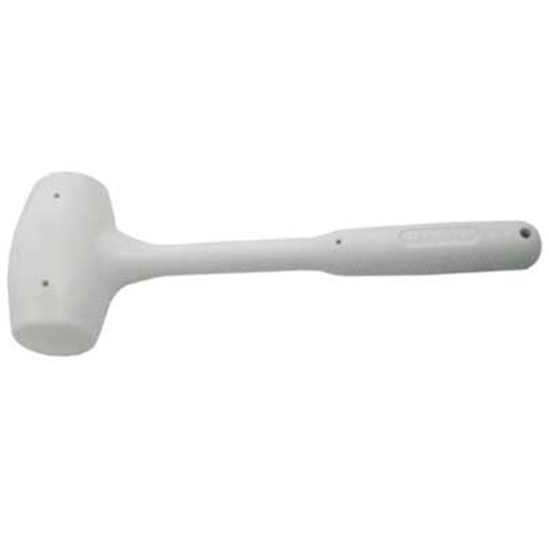 MAZZUOLA E MANICO IN GOMMA BIANCA