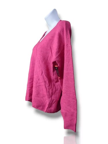 Nwt Vince Camuto Ladies XS Long Sleeve Sweater, Fuchsia Pink. NS-8 - Picture 4 of 11