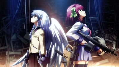 Anime angel beats tachibana kanade nakamura yuri Playmat Gaming Mat