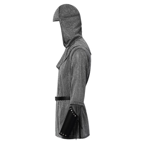 Cosplay Medieval Crusader Knights Templar Shirts Costume Halloween Party Suits - Picture 4 of 10