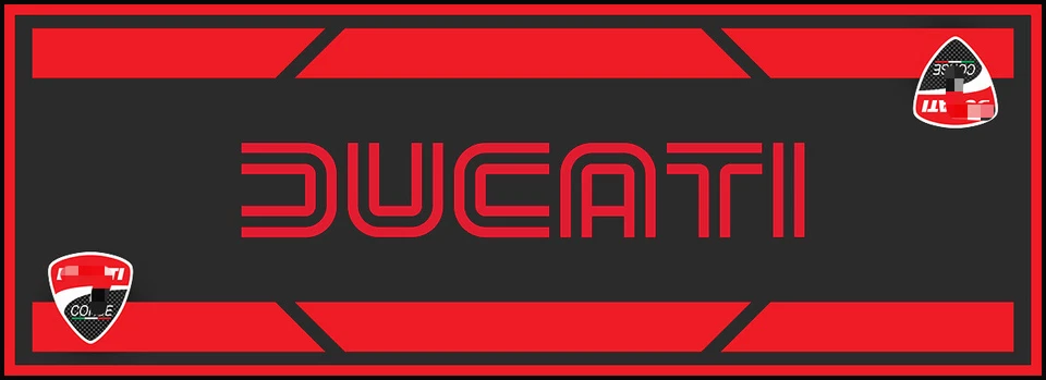 Alfombra de piso de garaje para taller de motocicletas para Ducati 220*80CM Foto 3 de 4