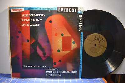 Boult London Hindemith Symphony in E-Flat LP Everest SDBR-3008 Stereo