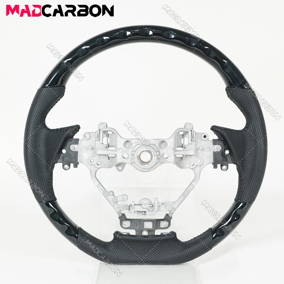 Volante deportivo piano cuero negro para Lexus ES300 ES350 GS LX RX 2015+ Foto 4 de 4