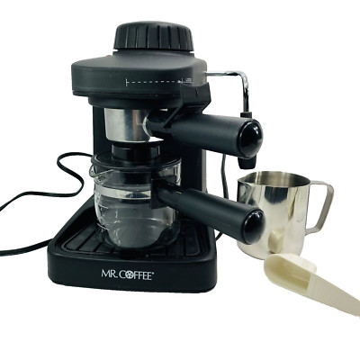 Mr Coffee Steam Espresso Cappuccino Maker 4 Cup ECM9 With 12oz Frothing Pitcher 
