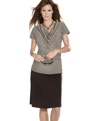 Ladies Cowl Neck Top by Creation L (WITT) UK Sz 26 BNEW