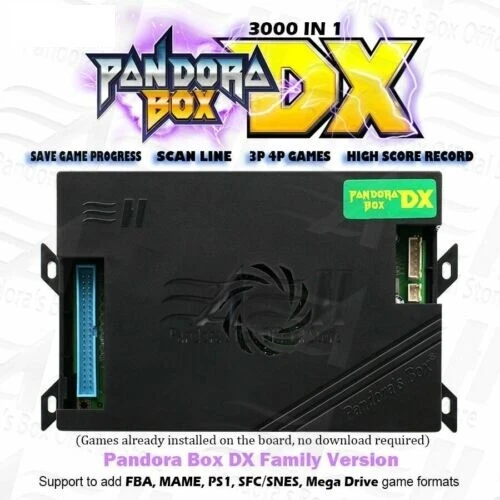 Original Pandora Box DX 3000 in 1 family version board support 4P game 3D tekken