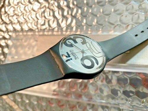 Swatch Gent Black GB103 1983 - NEW RARISSIMO !!! UNICO su Ebay - Foto 3 di 10
