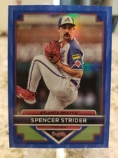 Spencer Strider 2023 Topps Flagship Collection #20 Blue /50 Atlanta Braves