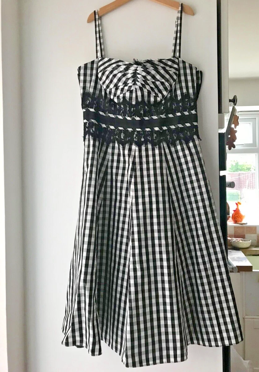 Karen millen gingham best sale dress