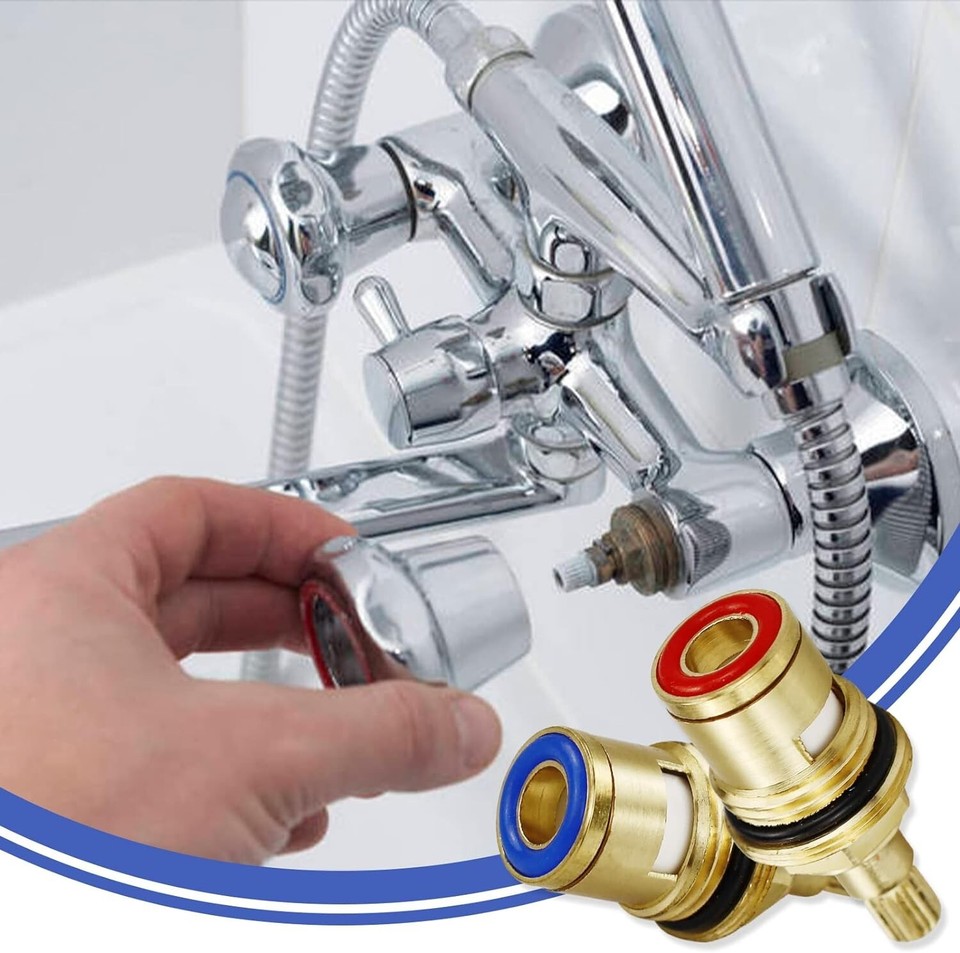 2 Sets Replacement Ceramic Tap Cartridge 1/4 Turn 20 Spline,Tap Glands Seals for eBay