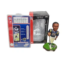 Forever Collectibles Marshall Faulk Bobblehead (5000 Made) & Mini Player Standee