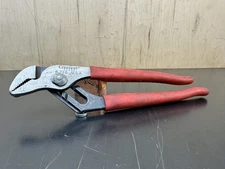 Used Vtg Crescent R-210 Tongue & Groove Pliers Red Comfort Handles Made in USA