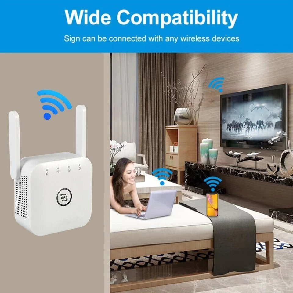 New UltraXtend WiFi 4 All RoutersWiFi Booster with Ethernet Port 2.4ghz White - Image 4 of 4