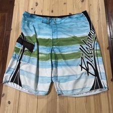 Billabong Y2K Shorts Mens 2XL Mid Length Board Short Andy Irons no drawstrings!
