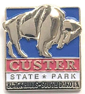 #ad Custer State Park Black Hills South Dakota Bison Buffalo Wildlife Travel Pin USA $12.99