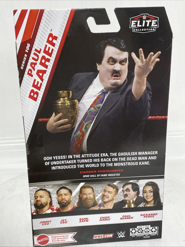 (Chase Variant - Blue Suit) Paul Bearer WWE Elite 106 Toy Wrestling Figure - Picture 3 of 5