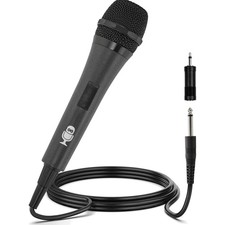 10ft Wired Karaoke Microphone with Mute Feature - Perfect for Parties  Events