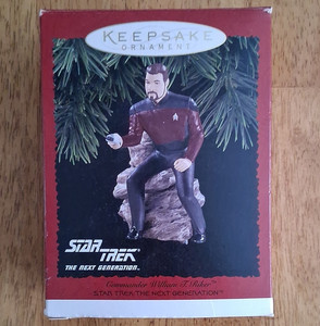 Hallmark Keepsake Star Trek TNG Ornament Commander William T. Riker Dated 1996