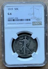 1919 50C NGC G 6 1919 WALKING LIBERTY HALF DOLLAR SILVER 50c