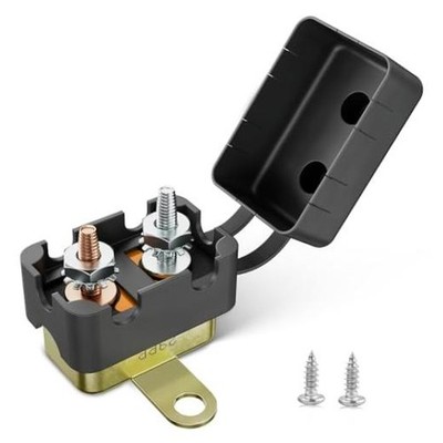 (40A 1PC) DC 12V-24V Automatic Reset Circuit Breaker #10-32 Studs 40A 1PCS
