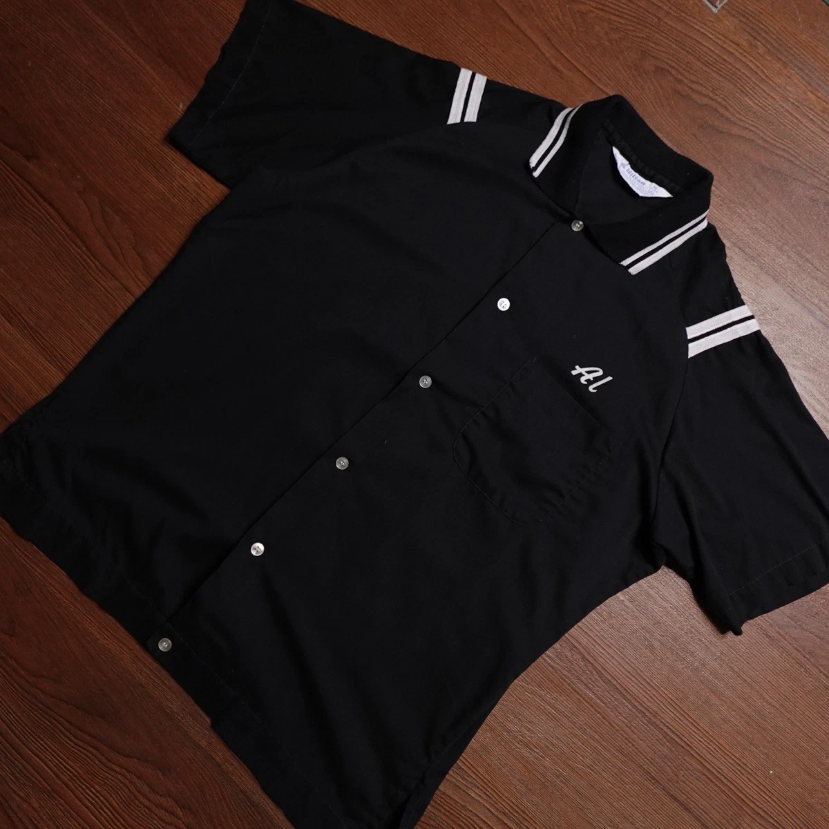 Hilton ポロシャツ 50 60年代 USA製 Vintage 50s Hilton Bowling Button-up Shirt Sunoco Petroleum