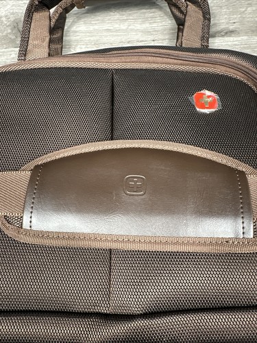 Brown Swiss Gear Computer Laptop Bag Tablet Travel Briefcase Bag - 第 4/14 張圖片