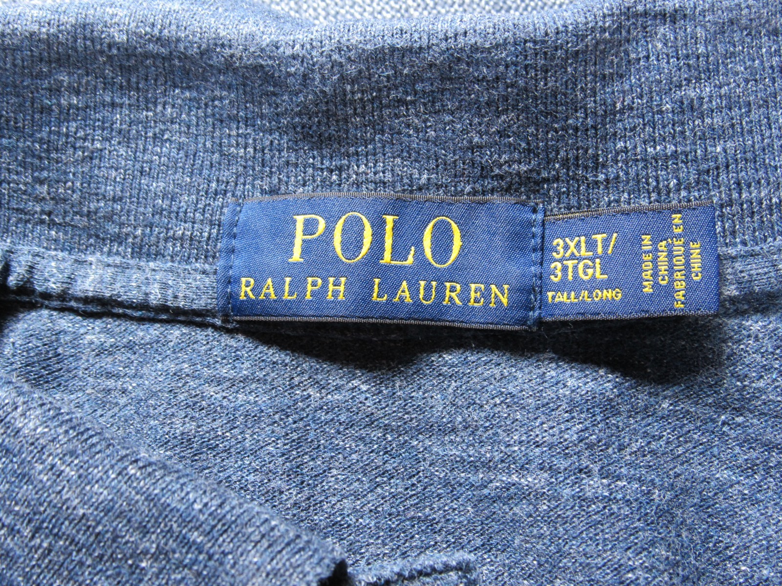 PONY Polo Ralph Lauren Uomo Vestibilità Classica Camicia Blu Navy Taglia 3XLT Iconic Big Pon