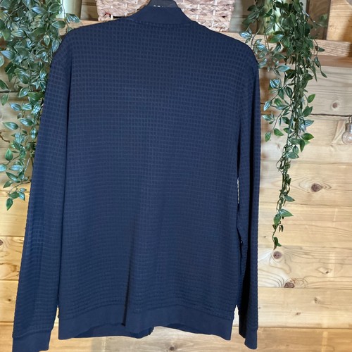 Ted Baker Navy Blue Zip Up Jacket Size 4 Large - Picture 3 of 4