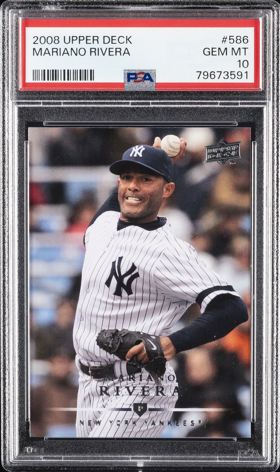 2008 UD #586 MARIANO RIVERA PSA 10 view 1