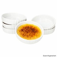 6Er Set Leni Auflauf FöRmchen SchäLchen Ø11,4Cm Weiß Mini-Backform Porzellan