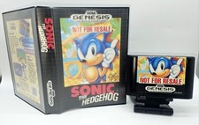 Sonic the Hedgehog (Sega Genesis, 1991) Not For Resale - Tested Works