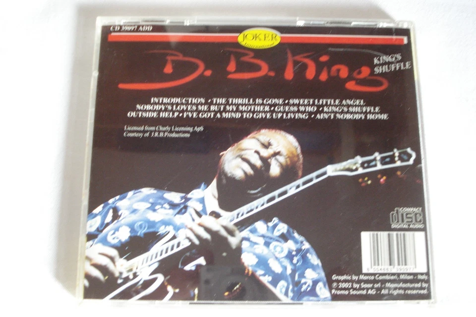 B.B. KING  CD KING"S SHUFFLE LIVE OSCAR PETERSON RAY CHARLES COUNT BASIE JAZZ - Bild 2 von 4