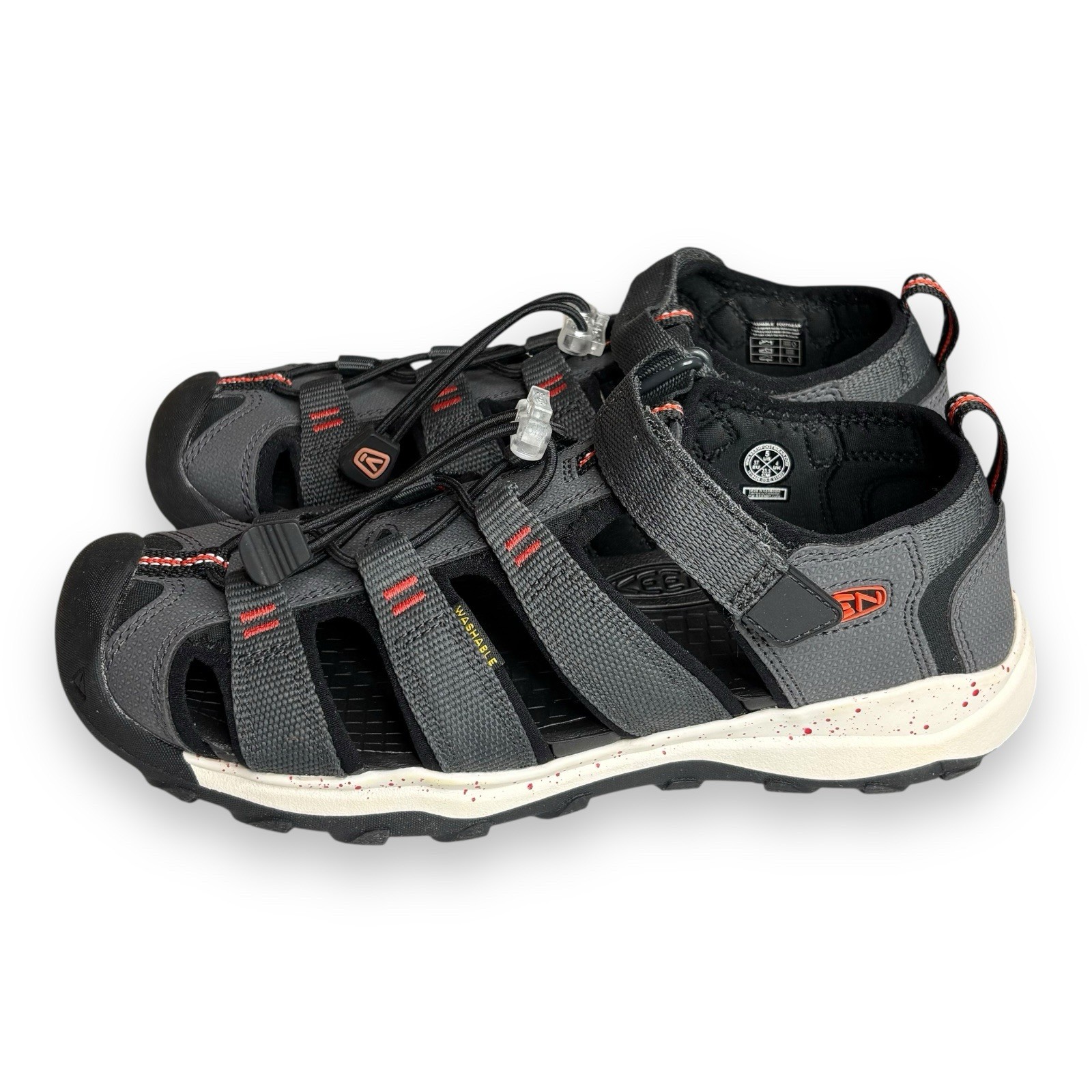 Sandali Keens Newport H2 grandi bambini taglia 5 grigi giovani nuovi