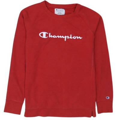Champion Damen Pullover Sweatshirt rot Rundhals Gr. M