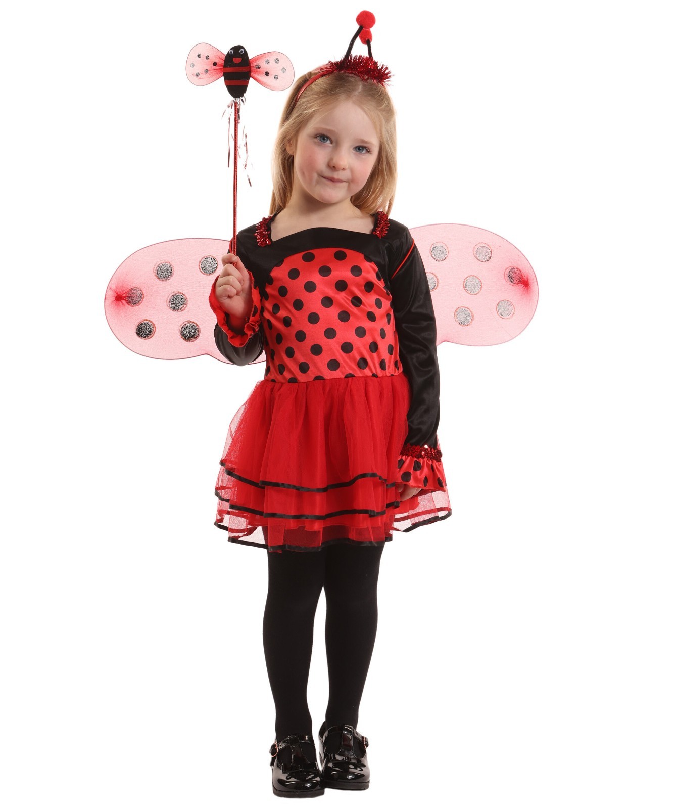 Niñas Ladybug Disfraz Ladybird Tutú Vestido Elegante Niños Día Mundial del Libro Halloween
