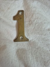 Brass 1 Door Number