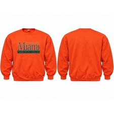 Vintage Russell Athletic University of Miami Sweatshirt XXL Orange Made in USA