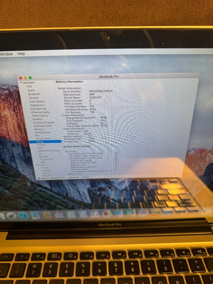 MacBook Pro 15" 2.53GHz 8GB RAM 100GB SSD MacOS El Capitan - Image 3 of 4