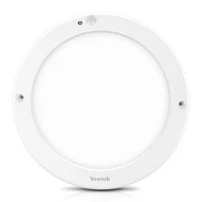 ETL Listed 15W Motion Sensor LED Ceiling Light - 1100LM, Warm White 3000K