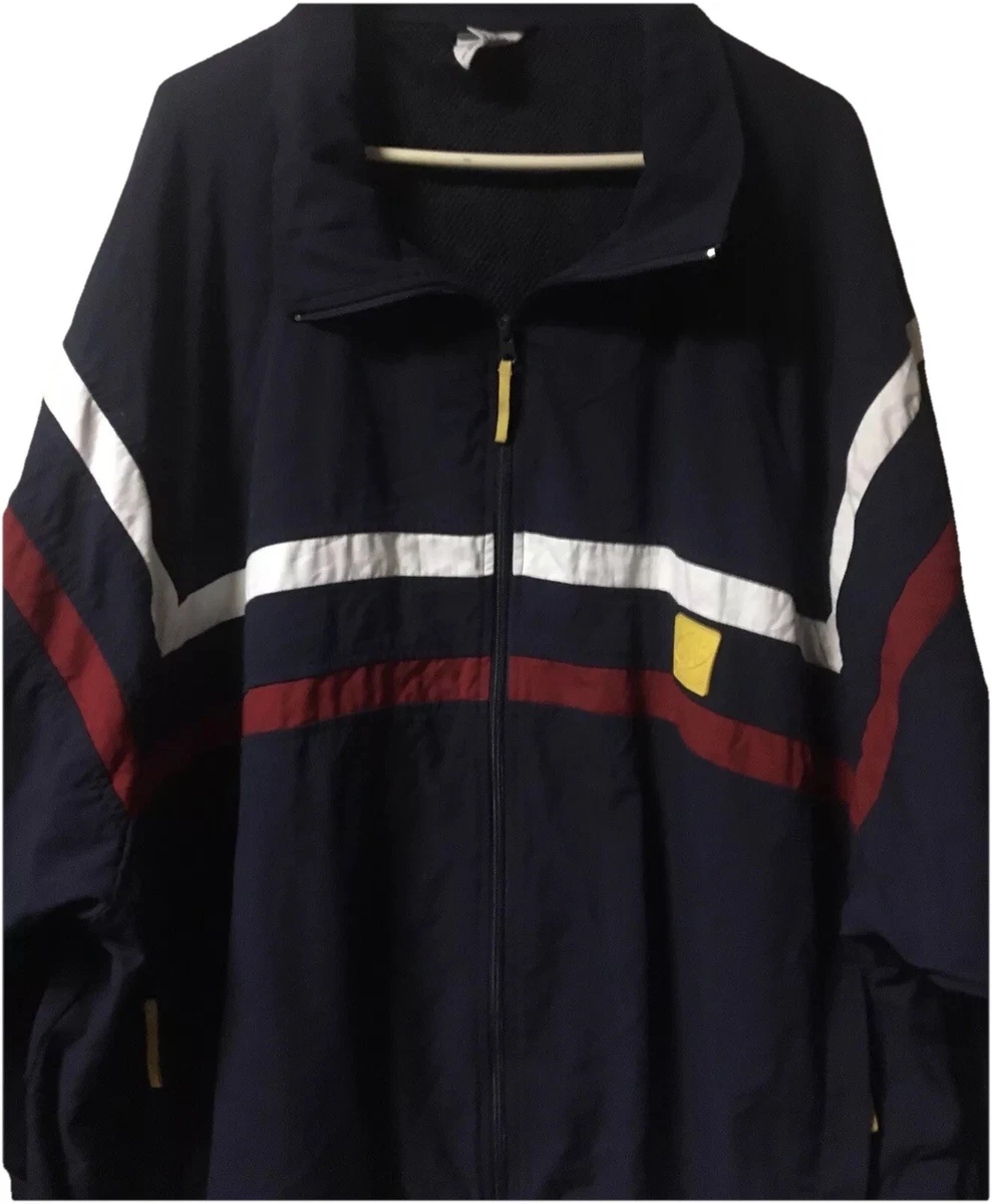 Veste Coupe-vent Homme George Foreman, Taille 4XLT, Noir Et Gris, Fermeture éclair, Poches Zippées