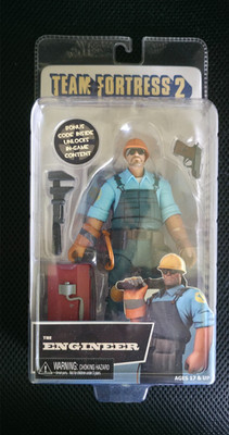 NECA Team Fortress 2 BLU Engineer Action Figure Sealed In Box (NEW)