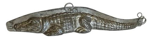RARE LETANG 3719 12’ RESTING ALLIGATOR  ANTIQUE CHOCOLATE MOLD