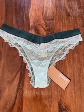 Lemonade Dolls Picot Lace V Brazilian in Mint - Size 8 BNWT