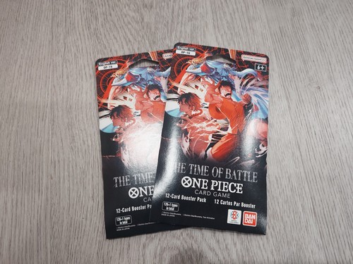 One Piece Card Game The Time Of Battle Booster Pack Sealed 2x (2 Packs)